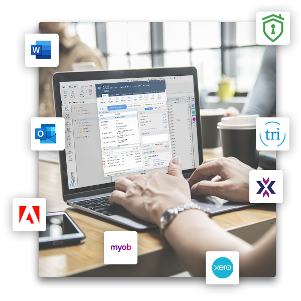 practice management software Integrations illustration
