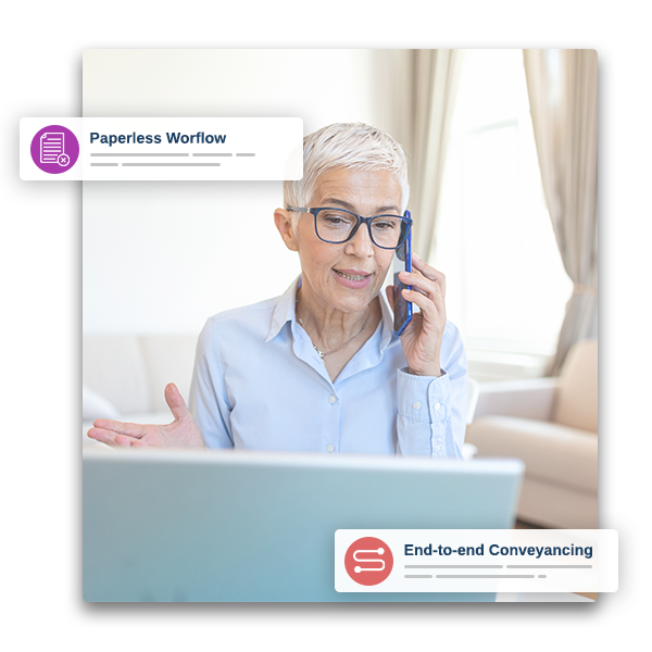 Conveyancer using electronic conveyancing tools.